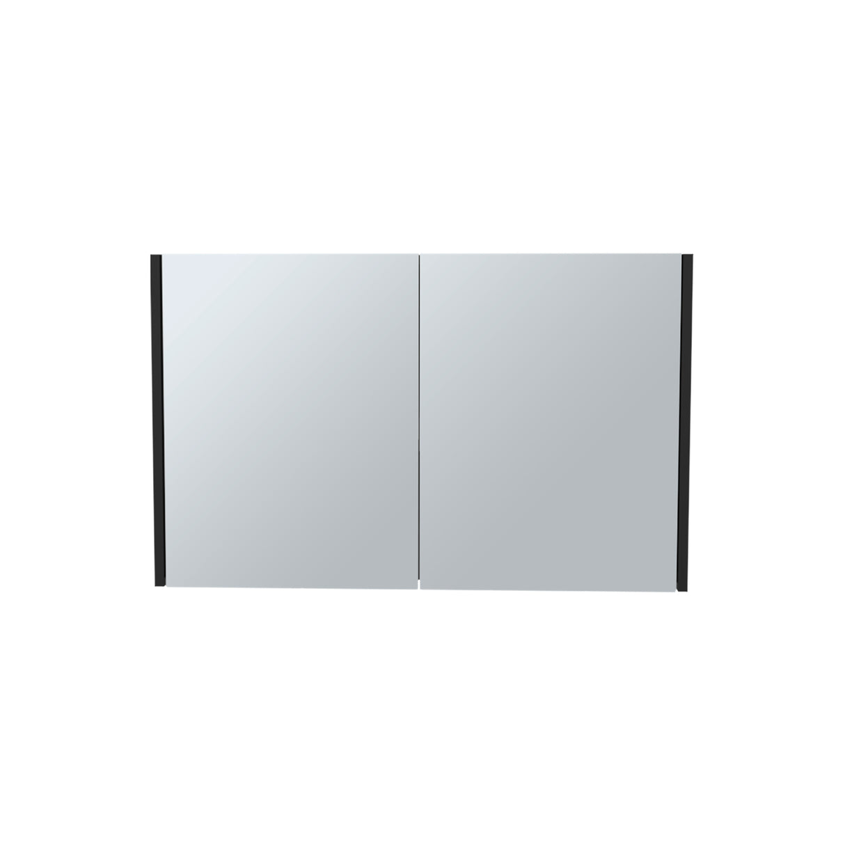 Gabinete de Baño Botiquin 80 Wengue 80x50cm Rectangular con Espejo y Un Entrepaño - GABINETES DE BANHO | Bylmo