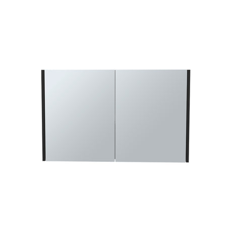 Gabinete de Baño Botiquin 80 Wengue 80x50cm Rectangular con Espejo y Un Entrepaño - GABINETES DE BANHO | Bylmo