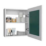Gabinete de Baño Luma Blanco 47.2x52.2cm Rectangular con Espejo y Un Entrepaño - GABINETES DE BANHO | Bylmo