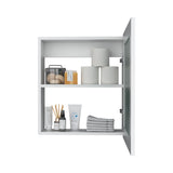 Gabinete de Baño Luma Blanco 47.2x52.2cm Rectangular con Espejo y Un Entrepaño - GABINETES DE BANHO | Bylmo