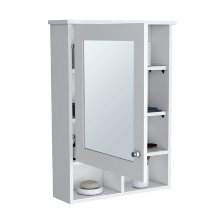 Gabinete de Baño Viña Blanco 53x73.6cm Rectangular con Espejo y Tres Entrepaños - GABINETES DE BANHO | Bylmo