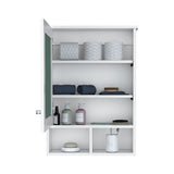Gabinete de Baño Viña Blanco 53x73.6cm Rectangular con Espejo y Tres Entrepaños - GABINETES DE BANHO | Bylmo