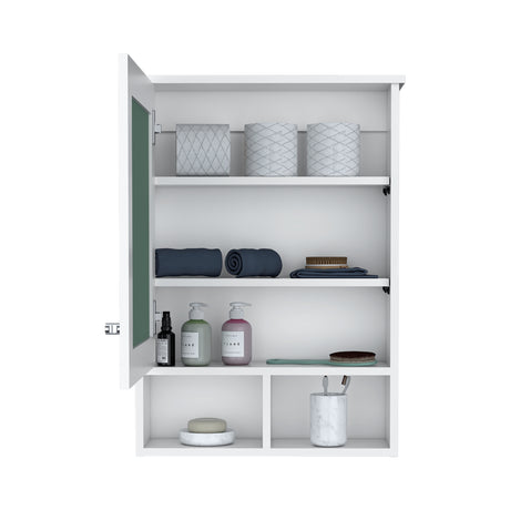 Gabinete de Baño Viña Blanco 53x73.6cm Rectangular con Espejo y Tres Entrepaños - GABINETES DE BANHO | Bylmo