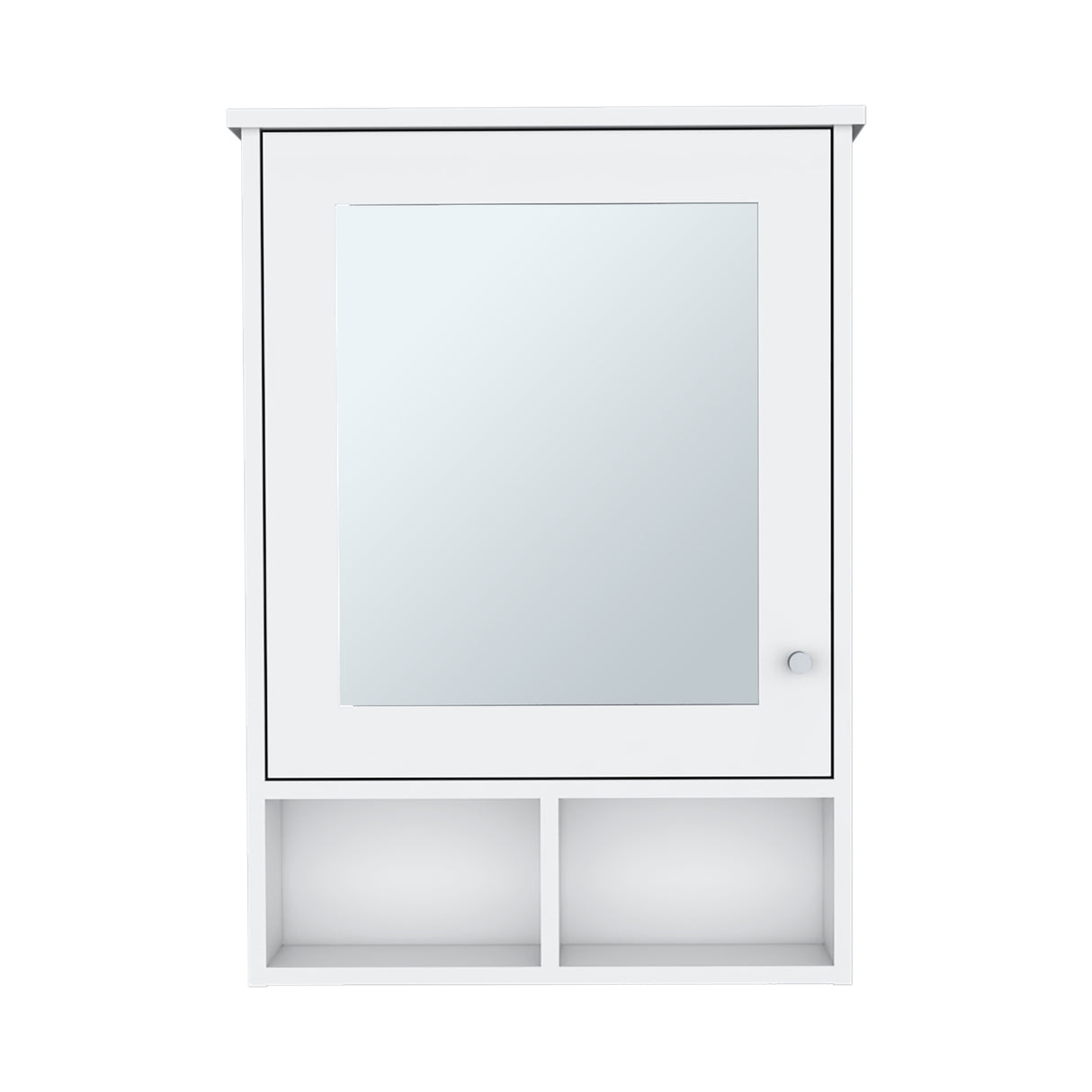 Gabinete de Baño Viña Blanco 53x73.6cm Rectangular con Espejo y Tres Entrepaños - GABINETES DE BANHO | Bylmo