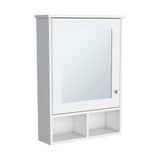 Gabinete de Baño Viña Blanco 53x73.6cm Rectangular con Espejo y Tres Entrepaños - GABINETES DE BANHO | Bylmo