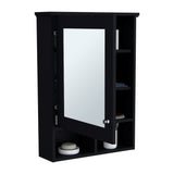 Gabinete de Baño Viña Wengue 53x73.6cm Rectangular con Espejo y Tres Entrepaños - GABINETES DE BANHO | Bylmo