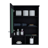 Gabinete de Baño Viña Wengue 53x73.6cm Rectangular con Espejo y Tres Entrepaños - GABINETES DE BANHO | Bylmo