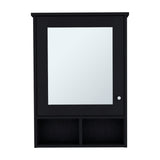 Gabinete de Baño Viña Wengue 53x73.6cm Rectangular con Espejo y Tres Entrepaños - GABINETES DE BANHO | Bylmo