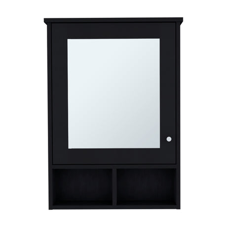 Gabinete de Baño Viña Wengue 53x73.6cm Rectangular con Espejo y Tres Entrepaños - GABINETES DE BANHO | Bylmo