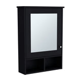 Gabinete de Baño Viña Wengue 53x73.6cm Rectangular con Espejo y Tres Entrepaños - GABINETES DE BANHO | Bylmo