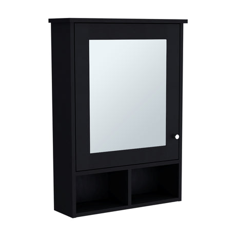 Gabinete de Baño Viña Wengue 53x73.6cm Rectangular con Espejo y Tres Entrepaños - GABINETES DE BANHO | Bylmo