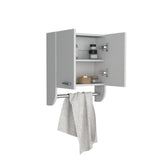 Gabinete de Baño Blanco 45x50cm Rectangular con Espejo y Un Entrepaño - GABINETES DE BANHO | Bylmo