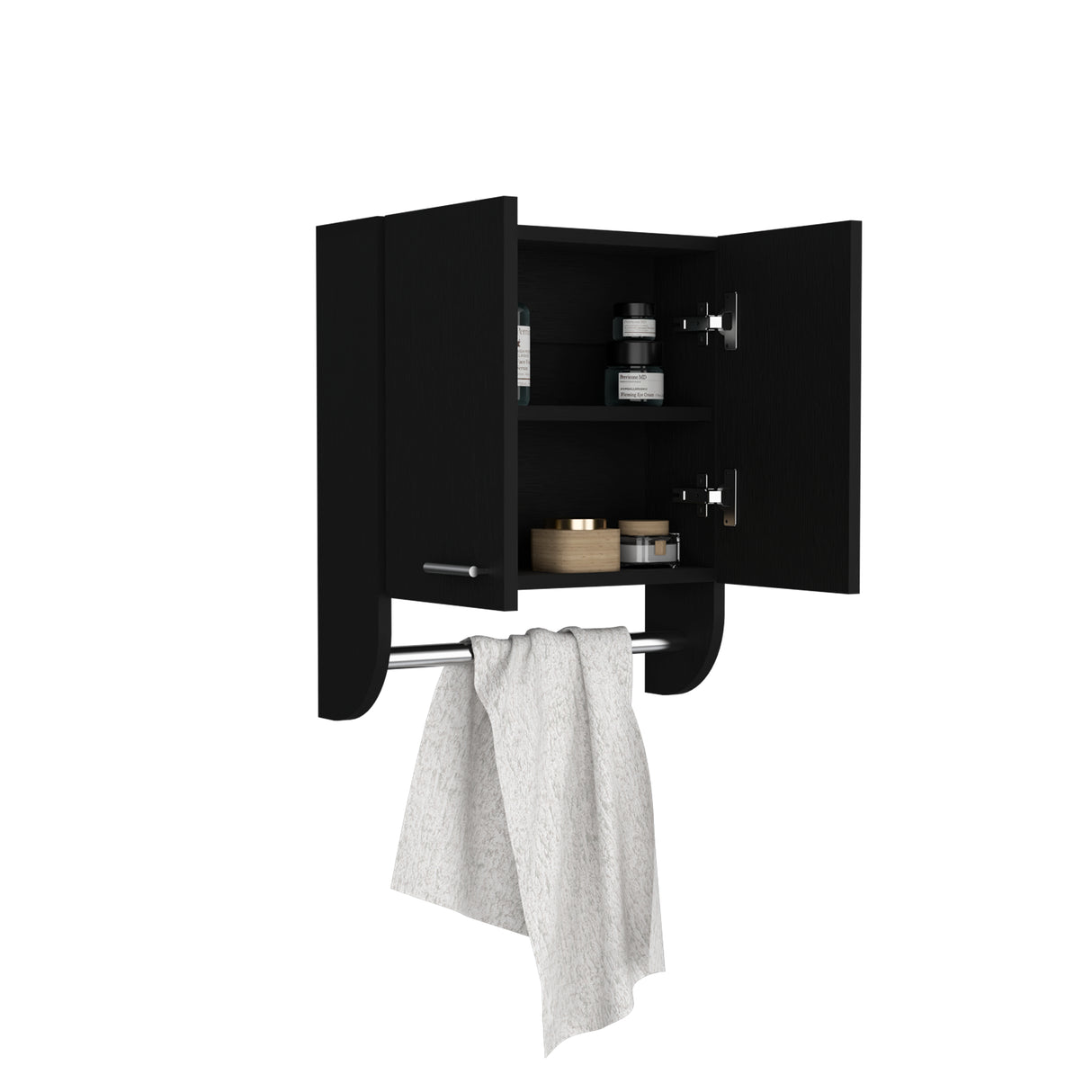 Gabinete de Baño Wengue 45x50cm Rectangular y con Un Entrepaño - GABINETES DE BANHO | Bylmo