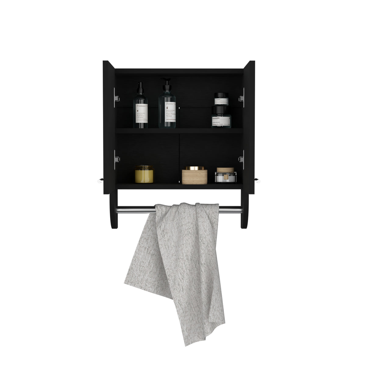 Gabinete de Baño Wengue 45x50cm Rectangular y con Un Entrepaño - GABINETES DE BANHO | Bylmo