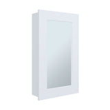 Gabinete de Baño Juno Blanco 39x65.3cm Rectangular y con Dos Entrepaños - GABINETES DE BANHO | Bylmo
