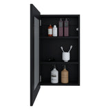 Gabinete de Baño Juno Wengue 39x65.3cm Rectangular con Espejo y Dos Entrepaños - GABINETES DE BANHO | Bylmo