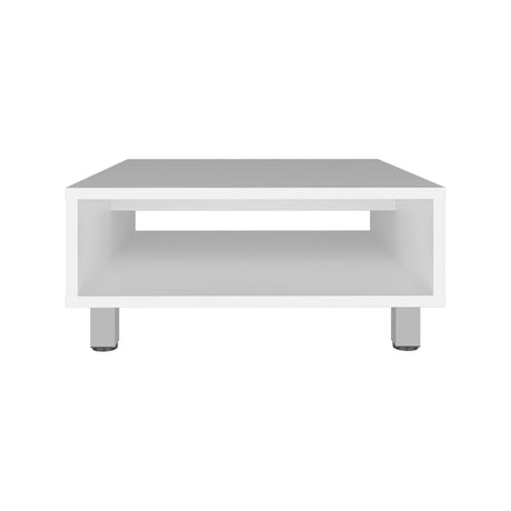 Mesa de Centro Eclipse Blanco 60x26.9cm Rectangular con Patas y con Compartimiento - MESAS DE CENTRO | Bylmo