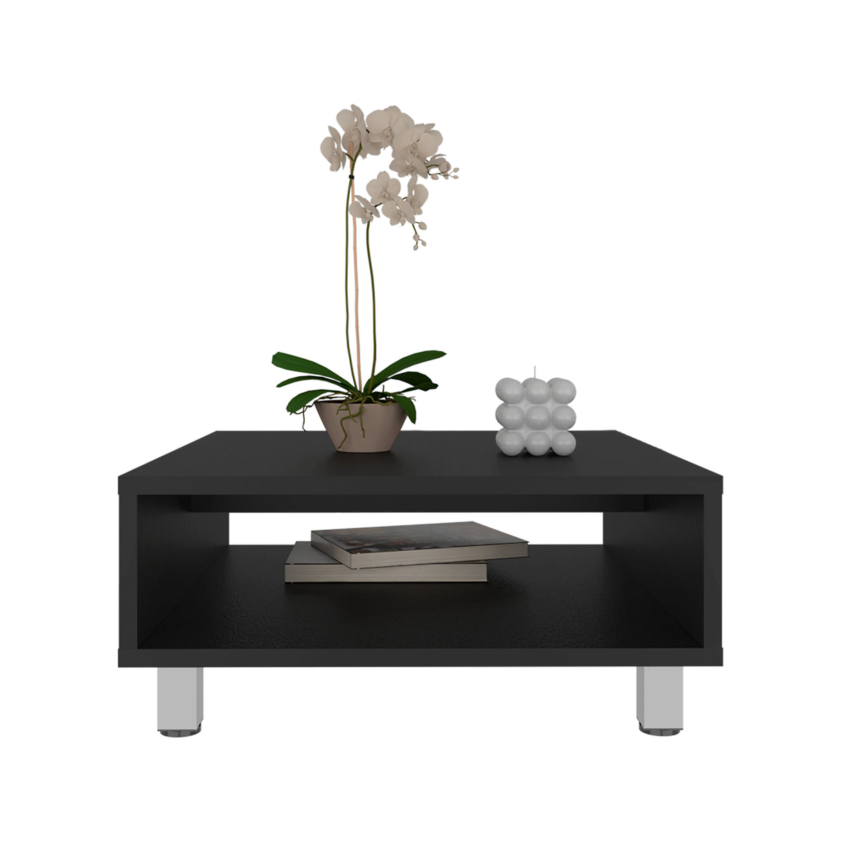 Mesa de Centro Eclipse Wengue 60x26.9cm Rectangular con Patas y con Compartimiento - MESAS DE CENTRO | Bylmo