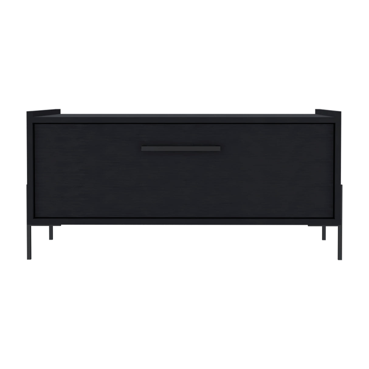 Mesa de Centro Shanghai Wengue 84.2x39.5cm Rectangular con Patas y con Compartimiento - MESAS DE CENTRO | Bylmo