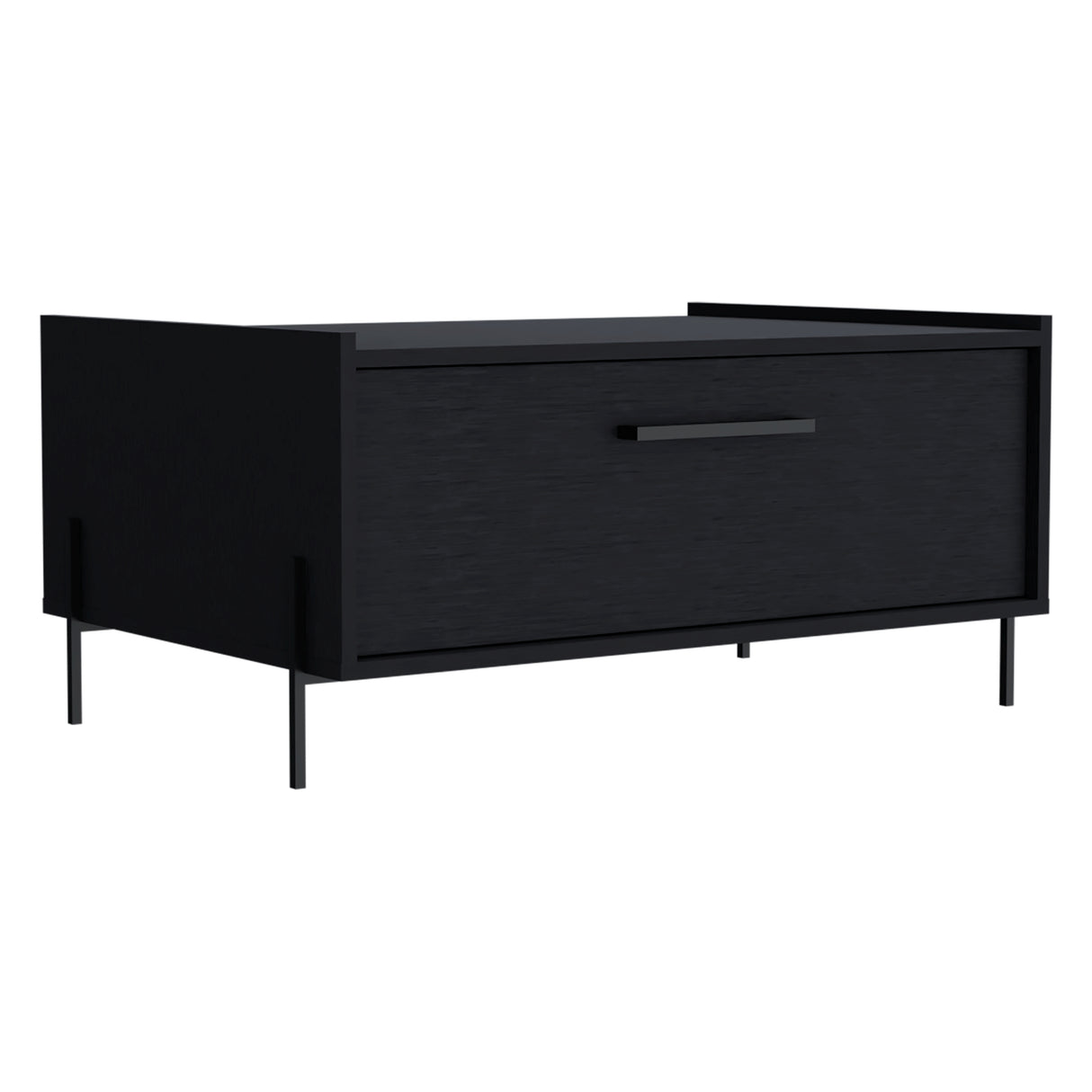 Mesa de Centro Shanghai Wengue 84.2x39.5cm Rectangular con Patas y con Compartimiento - MESAS DE CENTRO | Bylmo