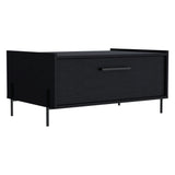 Mesa de Centro Shanghai Wengue 84.2x39.5cm Rectangular con Patas y con Compartimiento - MESAS DE CENTRO | Bylmo