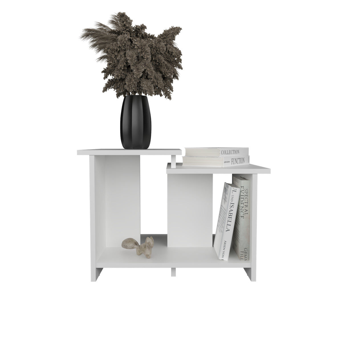 Mesa de Centro Wema 3 Eco Blanco 60x42.2cm Rectangular con Compartimiento - MESAS DE CENTRO | Bylmo
