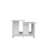 Mesa de Centro Wema 3 Eco Blanco 60x42.2cm Rectangular con Compartimiento - MESAS DE CENTRO | Bylmo