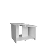 Mesa de Centro Wema 3 Eco Blanco 60x42.2cm Rectangular con Compartimiento - MESAS DE CENTRO | Bylmo