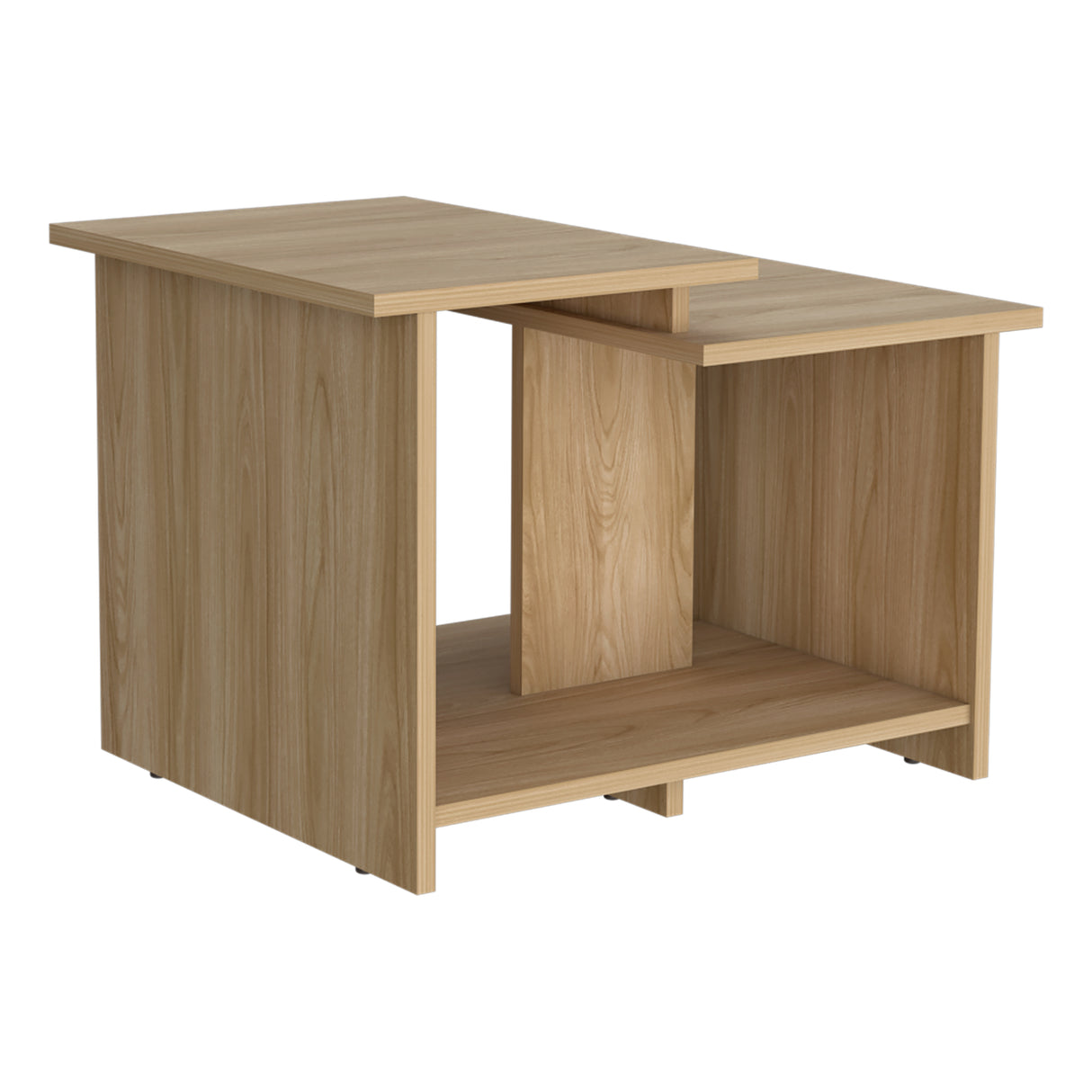 Mesa de Centro Wema 3 Eco Fresno 60x42.2cm Rectangular con Compartimiento - MESAS DE CENTRO | Bylmo