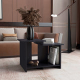 Mesa de Centro Wema 3 Eco Wengue 60x42.2cm Rectangular con Compartimiento - MESAS DE CENTRO | Bylmo