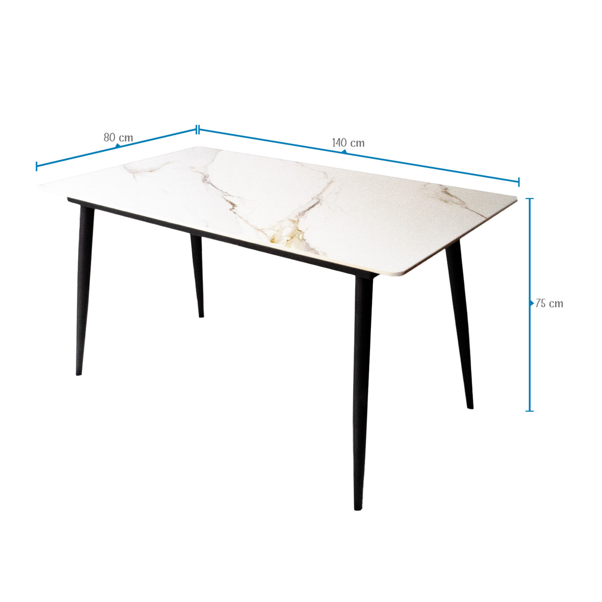 Comedor Berlín Gris 80x75cm Rectangular de Cuatro Puestos con Cuatro Sillas - COMEDORES | Bylmo