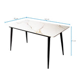 Comedor Berlín Gris 80x75cm Rectangular de Seis Puestos con Seis Sillas - COMEDORES | Bylmo