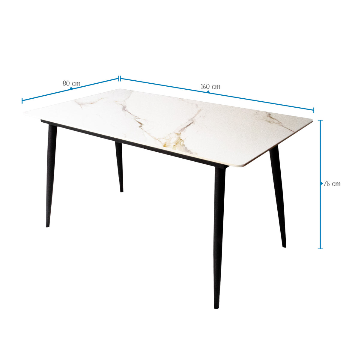 Comedor Berlín Beige 80x75cm Rectangular de Seis Puestos con Seis Sillas - COMEDORES | Bylmo