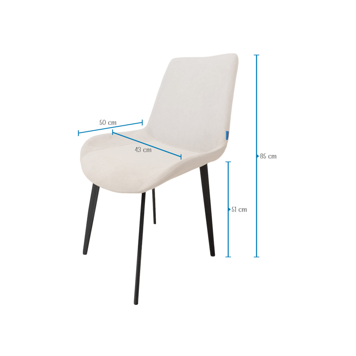 Comedor Berlín Beige 80x75cm Rectangular de Seis Puestos con Seis Sillas - COMEDORES | Bylmo