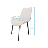 Comedor Berlín Beige 80x75cm Rectangular de Seis Puestos con Seis Sillas - COMEDORES | Bylmo