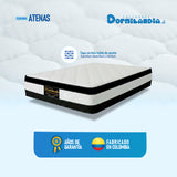 Colchón Atenas Blanco King 200 X 200 Cm Firmeza Medio Doble Faz - COLCHONES | Bylmo