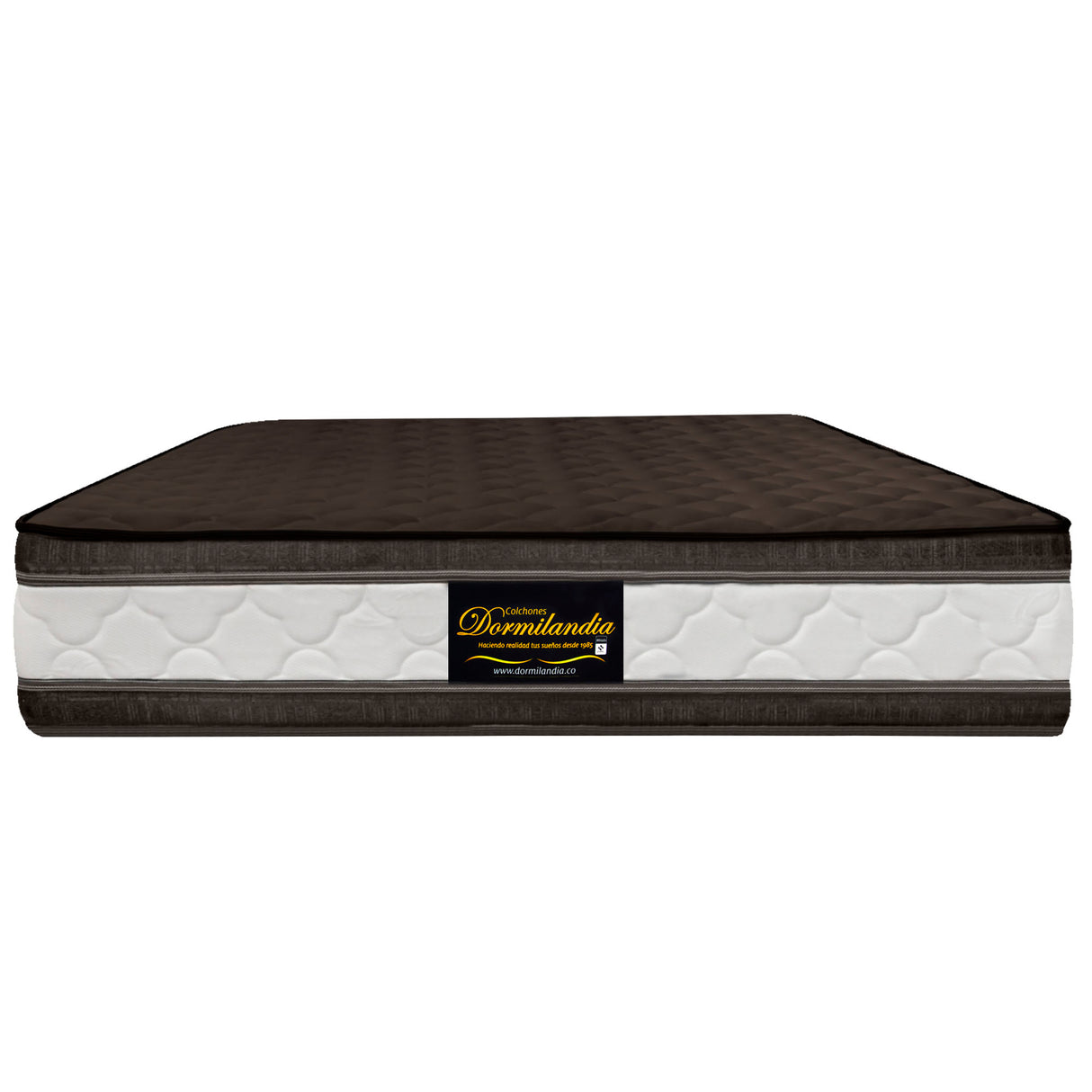 Colchón Marshall Cafe Queen 160 X 190 Cm Firmeza Medio Doble Faz - COLCHONES | Bylmo