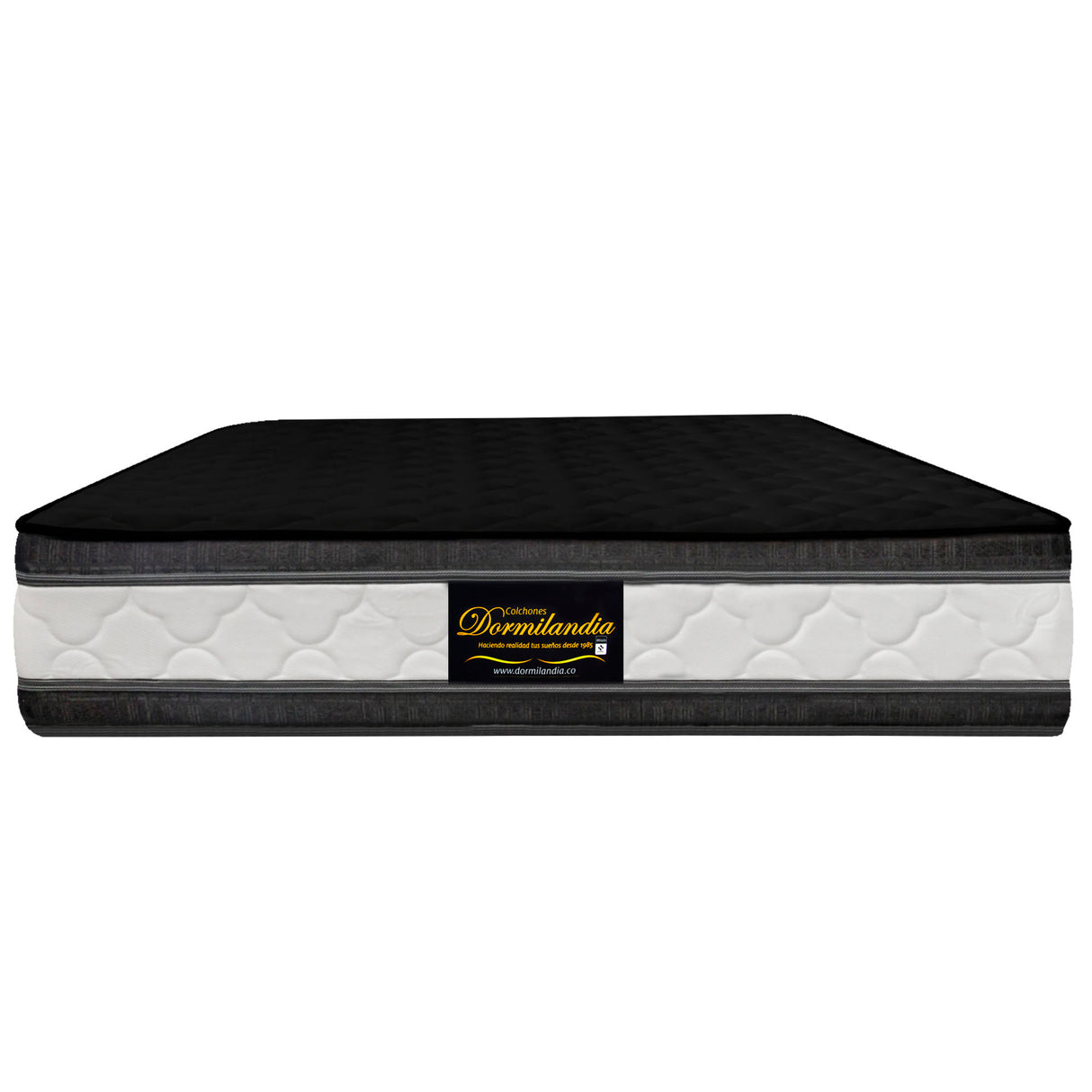 Colchón Marshall Negro King 200 X 200 Cm Firmeza Medio Doble Faz - COLCHONES | Bylmo