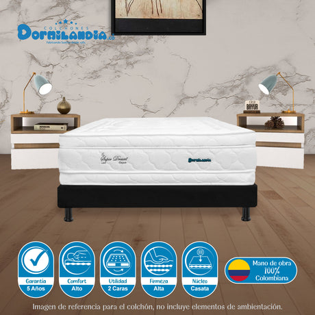 Colchón Super Dream Blanco Sencillo 100 X 190 Cm Firmeza Firme Doble Faz - COLCHONES | Bylmo