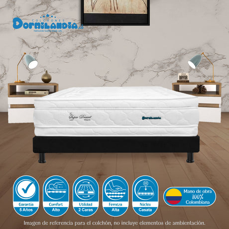 Colchón Super Dream Blanco Semidoble 120 X 190 Cm Firmeza Firme Doble Faz - COLCHONES | Bylmo