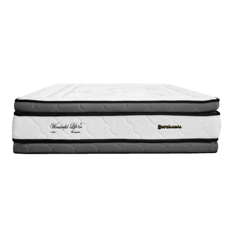 Colchón Wonderful Blanco Doble 140 X 190 Cm Firmeza Medio Doble Faz - COLCHONES | Bylmo