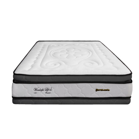 Colchón Wonderful Blanco Doble 140 X 190 Cm Firmeza Medio Doble Faz - COLCHONES | Bylmo