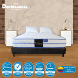 Combo Base Cama y Colchón Caribe Blanco y Negro Queen 160 X 190 Cm Firmeza Suave Doble Faz - COLCHONES | Bylmo