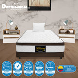 Combo Base Cama y Colchón Dublín Cafe Sencillo 100 X 190 Cm Firmeza Medio - COLCHONES | Bylmo