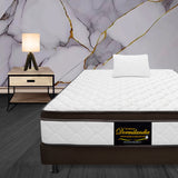 Combo Base Cama y Colchón Dublín Cafe Sencillo 100 X 190 Cm Firmeza Medio - COLCHONES | Bylmo