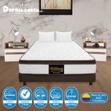 Combo Base Cama y Colchón Dublín Cafe Doble 140 X 190 Cm Firmeza Medio - COLCHONES | Bylmo