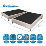 Combo Base Cama y Colchón Infinity Blanco y Arena Queen 160 X 190 Cm Firmeza Medio Firme Doble Faz - COLCHONES | Bylmo