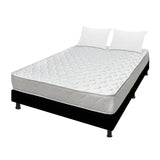 Combo Base Cama y Colchón Macizo Blanco y Negro Semidoble 120 X 190 Cm Firmeza Firme Doble Faz - COLCHONES | Bylmo