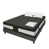 Combo Base Cama y Colchón Marshall Gris Doble 140 X 190 Cm Firmeza Medio Doble Faz - COLCHONES | Bylmo