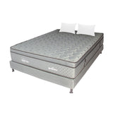 Combo Base Cama y Colchón Maxiflex Gris Queen 160 X 190 Cm Firmeza Suave - COLCHONES | Bylmo